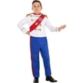 thumbnail image 1 of Kids Charming Prince Costume Large, 1 of 9