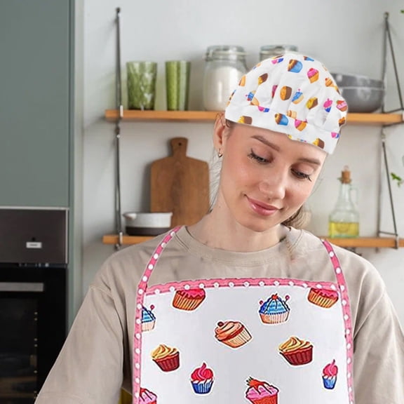 Kids Chef Apron Set with Hat & Large Pocket – Adjustable Cooking & Baking Apron for Boys & Girls Aged 6-12 (Perfect for Cupcakes & Kitchen Fun)