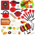 thumbnail image 1 of Play Kitchen Accessories, Pretend Play Accessories Kids Kitchen Playset with Play Food, Kitchen Pretend CookingToy Gifts for Girls Boys Ages 3+, 1 of 7