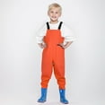 thumbnail image 1 of Kids Chest Waders For Boys Waders With Boots Waterproof Bib Overalls Dirty Proof Rain Bib Pant Portable 2-3 Years Cute&nbsp;Boy Girl&nbsp;Clothing, 1 of 4