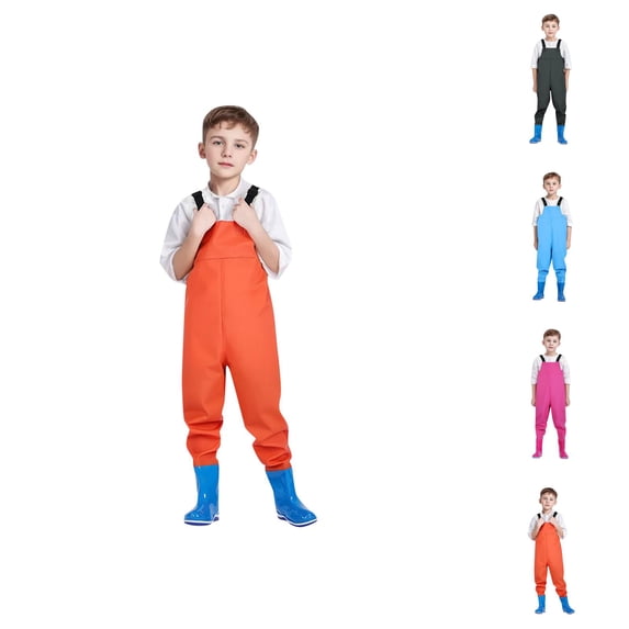 Kids Chest Waders Youth Waders For Toddler Children Water Proof Waders With Boots