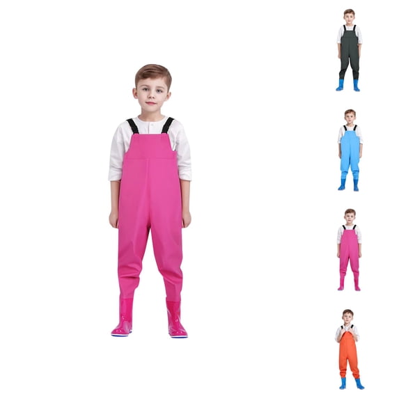 Kids Chest Waders Youth Waders For Toddler Children Water Proof Waders With Boots