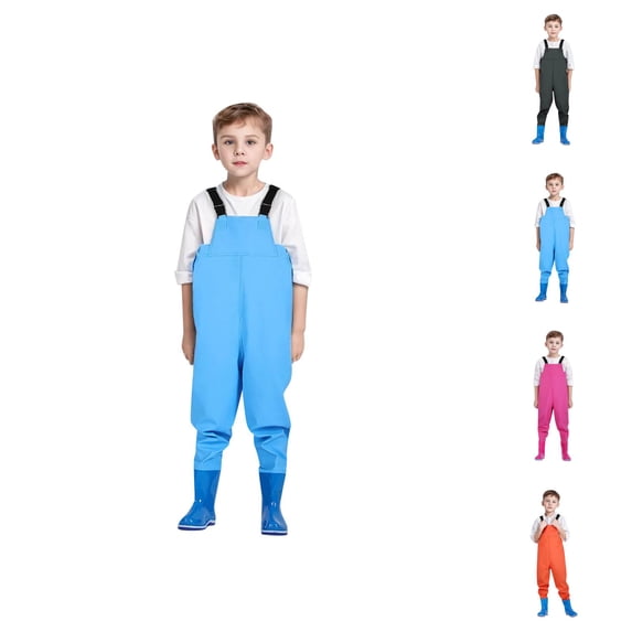 Kids Chest Waders Youth Waders For Toddler Children Water Proof Waders With Boots