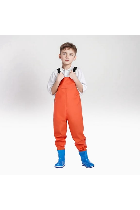 Kids Chest Waders for Boys Fishing Youth Waders Kids Waders with Boots Waterproof Waders for Girls Boy Size 6T