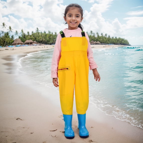 Kids Chest Waders for Boys Girls Fishing Youth Waders Water Proof Fishing Hunting Waders Waders for Girls Boy 12-13