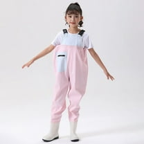 Kids Chest Waders for Girls Boys Youth Fishing Waders for Toddler Children Kids Waders with Boots Waterproof Kids Waders 3T