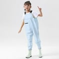 thumbnail image 1 of Kids Chest Waders for Girls Youth Fishing Waders Waterproof Unisex Waders with Rain Boots Kids Waders Size 13-14, 1 of 8