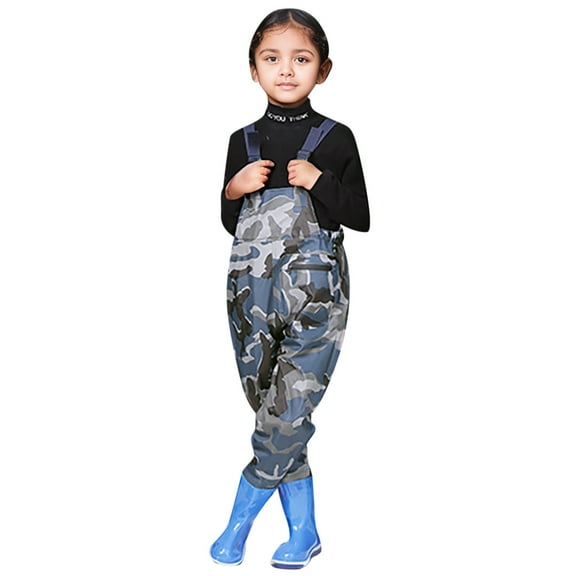 Kids Chest Waders for Toddler Children Neoprene Youth Hunting Waders for Kids Boys Girls with Insulated Boots CE2 4-5 Years