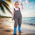 thumbnail image 1 of Kids Chest Waders for Toddler Children Youth Fishing Waders Toddler Children Water Proof Unisex Waders with Rain Boots Boys Waders 3T, 1 of 8