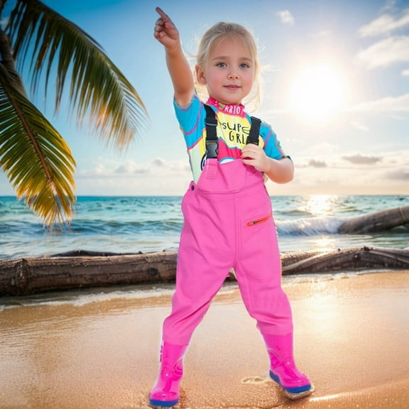 Kids Chest Waders for Toddler Children Youth Fishing Waders Waterproof Hunting Waders with Boots Toddler Waders for Boys Girls 12-13