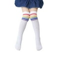 thumbnail image 1 of Kids Child Cotton Three Stripes Sport Soccer Team Socks Uniform Tube Cute Over Knee High Stocking for Boys Girls, 1 of 5