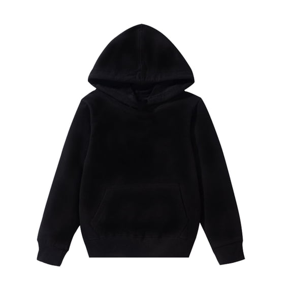 Kids Child Toddler Baby Boys Girls Solid Color Long Sleeve Hooded Sweatshirt Pullover Tops Blouse Outfits Clothes,Size:7-9 Years