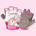 thumbnail image 1 of Kids Children Fingerless Gloves Half Finger Cycling Glove Boy Girl Bike Bicycle Skating Training Exercise Protection Gloves, 1 of 9