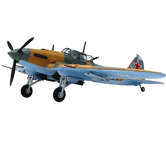 Kids Children Gift Toy Il-2 Fighter Model 1:72 Scale Alloy Collectible for Display and Collection