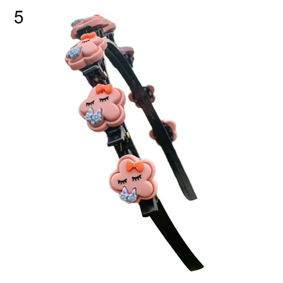 Kids Children Girls Hair Headbands, Fashion Cute Elastic Resin Flower Shape Wreath Headdress Hair Hoops Hair Accessories for Little Girls Daily Wear