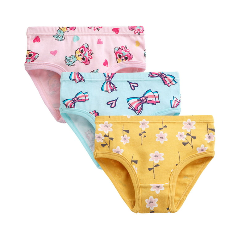 Kids Children Girls Underwear Cute Print Briefs Shorts Pants