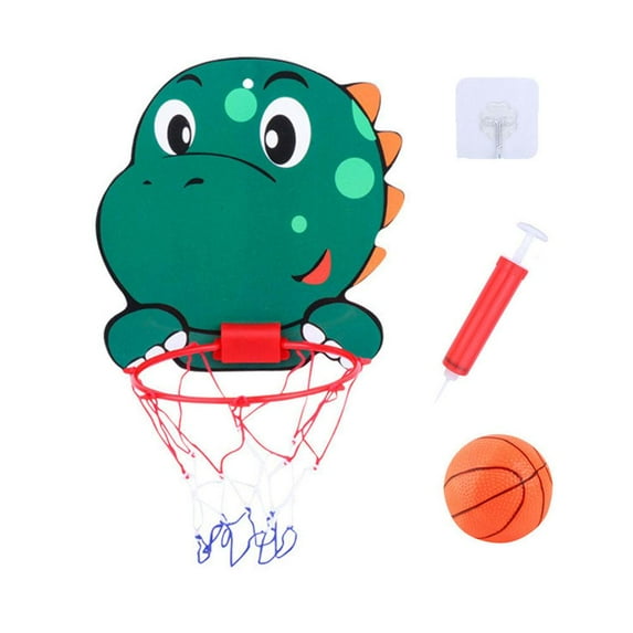 Kids Children Indoor Mini Basketball Hoop Net Toy Door Wall Mounted Pump R8C5