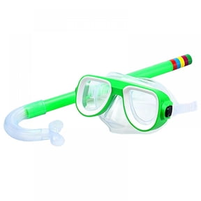 Kids/Children Snorkel Set, Swimming Goggles Semi-Dry Snorkel Equipment for Boys and Girls Junior Snorkeling Gear Age 4 Plus