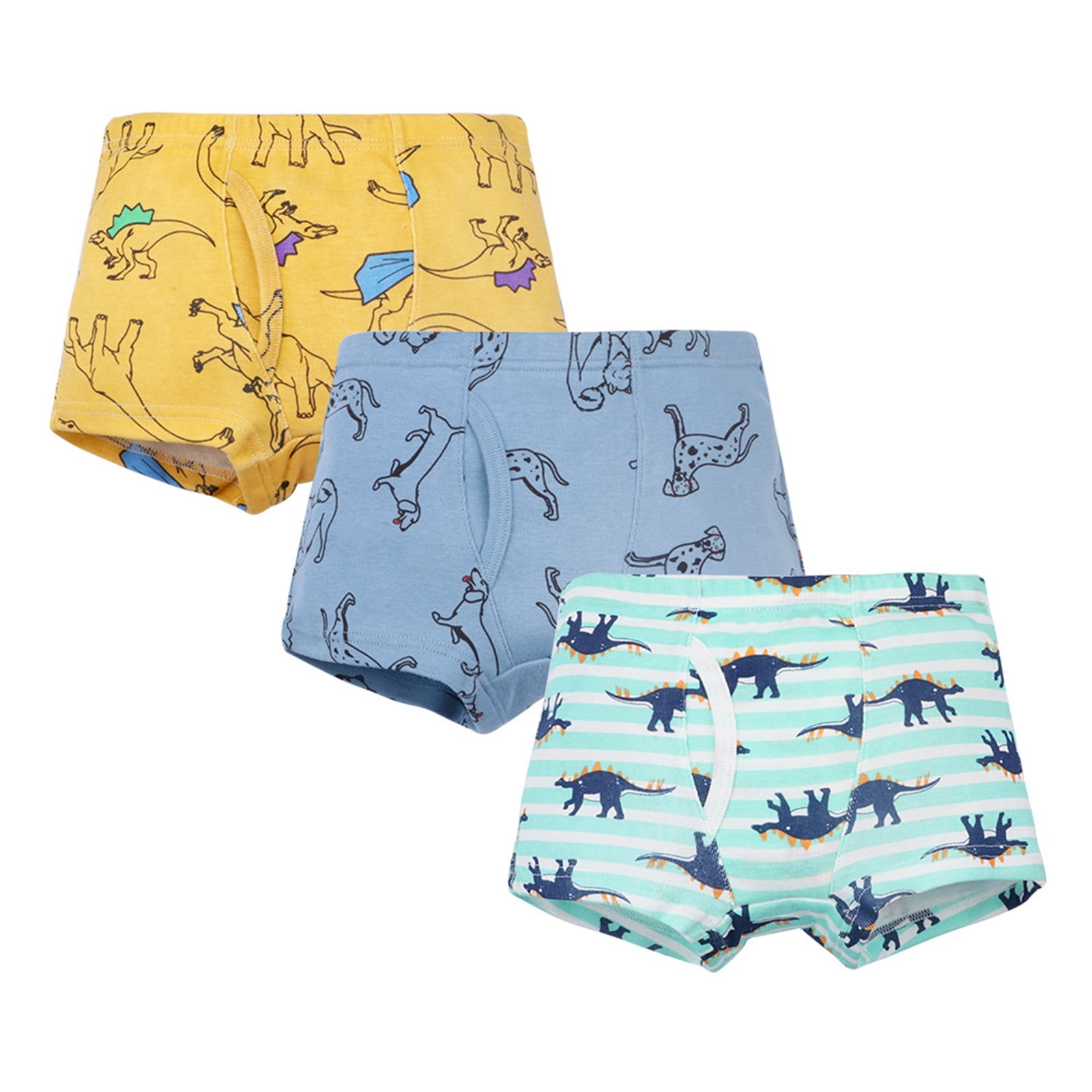 Cczmfeas Boys 100% Cotton Briefs Underwear Toddler Kids Dinosaur Panties ( Pack of 6) (6 Pack- Blue, 2T / 3T) : : Clothing, Shoes &  Accessories