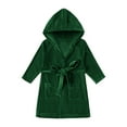 thumbnail image 1 of Kids Childrens Long Sleeve Hooded Beach Bath Towel Soft Cloak Bathrobe Coat Size 9-12 Months, 1 of 4
