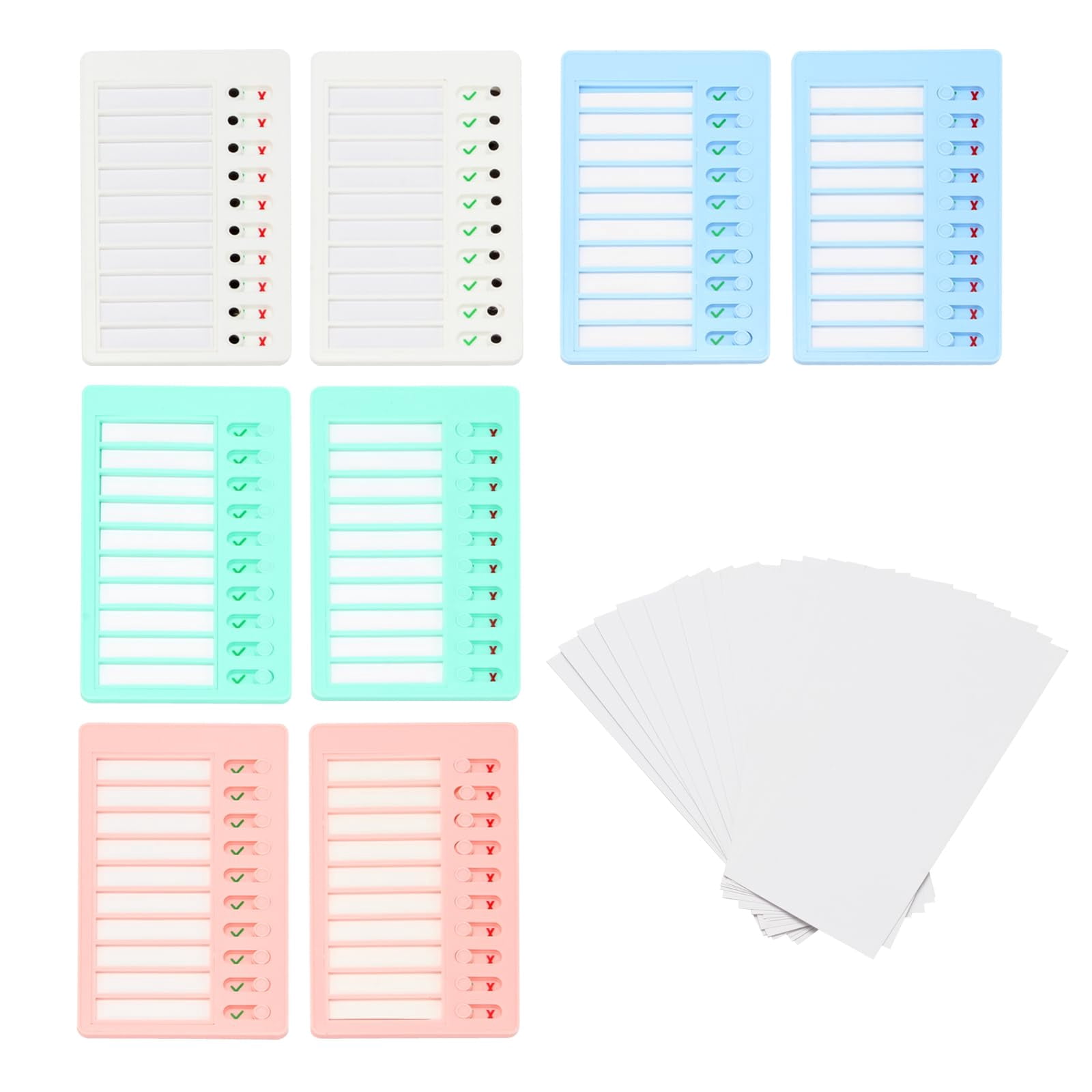 Kids Chore Chart Set with Replacement Cards 8 Pack 4 Color 3.5 Oz 1 ...