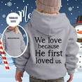 thumbnail image 1 of Kids Christian Sweatshirts Letter Print Sweatshirt Long Sleeves Comfy Loose Pullover Girls Boys Style Casual Sweatshirt for Children Girls Boys 5-6 Years, 1 of 4