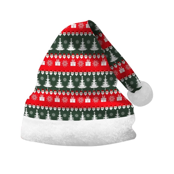 Christmas Hat For Kids Santa Cap Unisex Classic Santa Claus Hat Winter Hat New Years Eve Party Supplies