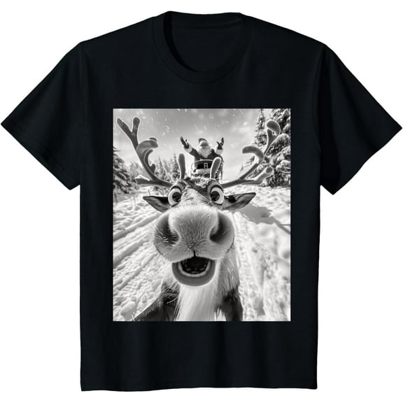 Kids Christmas Party T-Shirt – Funny Santa Dance Graphic Tee for Boys