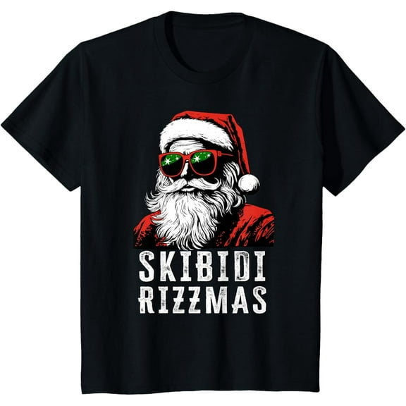 Kids Christmas Party T-Shirt – Funny Santa Dance Graphic Tee for Boys