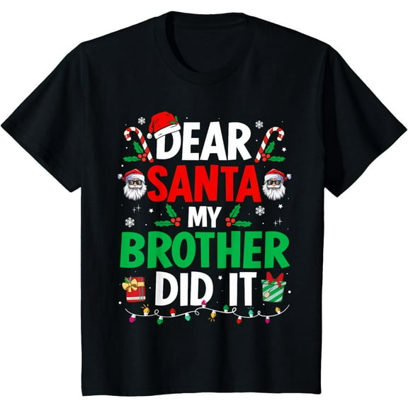 Kids Christmas Party T-Shirt – Funny Santa Dance Graphic Tee for Boys