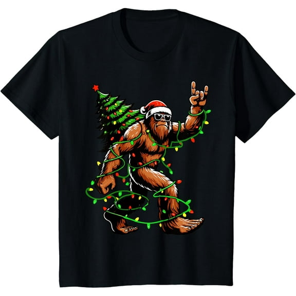 Kids Christmas Short Sleeve Tee for Boys and Girls | Fun Holiday Graphic Shirt