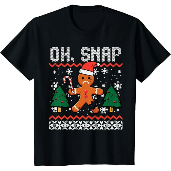 Kids Christmas Short Sleeve Tee for Boys and Girls | Fun Holiday Graphic Shirt