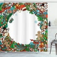 thumbnail image 1 of Ambesonne Christmas Shower Curtain, Holiday, 69"Wx70"L, Multicolor, 1 of 3