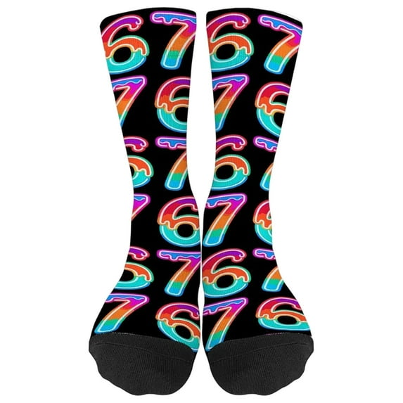 Kids Christmas Socks Winter Warm 6 7 Socks Novelty Crew Socks for Boys Girls Comfortable Durable Socks Christmas Gifts and Party Wear Ages 5-12