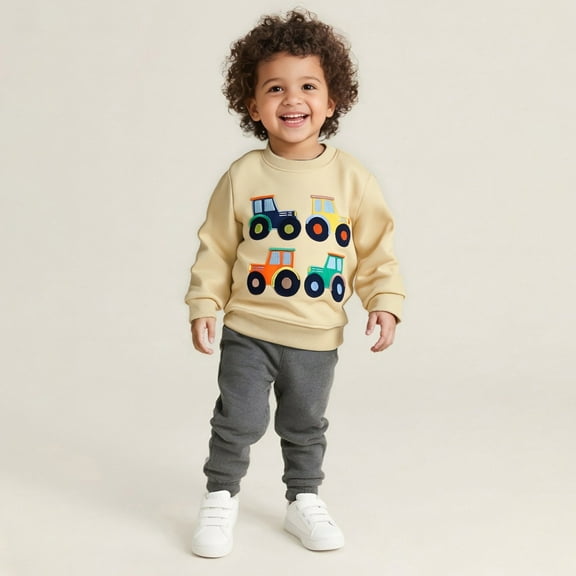 Kids Christmas Sweatshirt Girls Long Sleeve Crewneck Pullover Sweatshirt Animal Clothes Winter Sweatshirt For Girls Outfits Size 5-6 Years