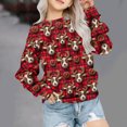 thumbnail image 1 of Kids Christmas Sweatshirts Christmas Sweatshirt Girl Long Sleeve Kids Sweatshirt Girls Winter Christmas Printed Long Sleeve Hoodless Sweatshirt, 1 of 1