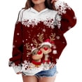 thumbnail image 1 of Kids Christmas Sweatshirts for Kids Reindeer Sweatshirts Long Sleeve Pullover Crew Neck Sweatshirt Toddler Christmas Outfit Girl 7-8 Years, 1 of 4