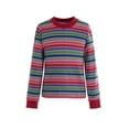 thumbnail image 1 of Kids Chucky Halloween Costume child's rainbow stripe t shirts, 1 of 1