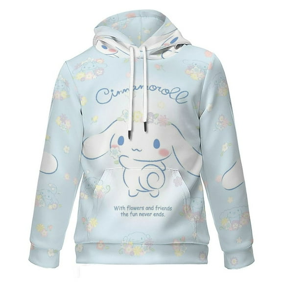 Kids Cinnamoroll Hoodie for Boys Girls Sweatshirt Teens Pullover Hooded with Pockets, 7-9Y