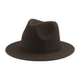 thumbnail image 1 of Kids Classic Wide Brim Fedora Hat Children Boys and Girls Felt Hat Jazz Hats Classic Wide Brim Panama Dress Hat, 1 of 6