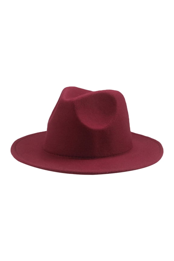 Kids Classic Wide Brim Fedora Hat Children Boys and Girls Felt Hat Jazz Hats Classic Wide Brim Panama Dress Hat