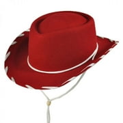 Kids' Classic Wool Felt Cowboy Hat - ONE SIZE FITS MOST - Red