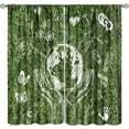 thumbnail image 1 of Kids Classroom Curtains,Eco Energy Environment Education Learning for Nursery Rod Pocket Window Treatment for Study Room 21x54in,2 Panel Set, 1 of 6