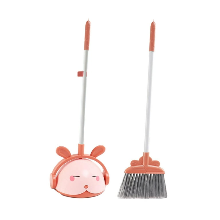 Kids Cleaning Toy Children Housekeeping Tools for Kindergarten Kids Children Pink Broom Set