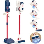 Kids Cleaning Toy Set - Kids Vacuum Toy Vacuum Toy That Works, Ride on Floor Cleaner for Kids with 3 In 1 Mode LED Light, Kids Pretend Role Play Gift