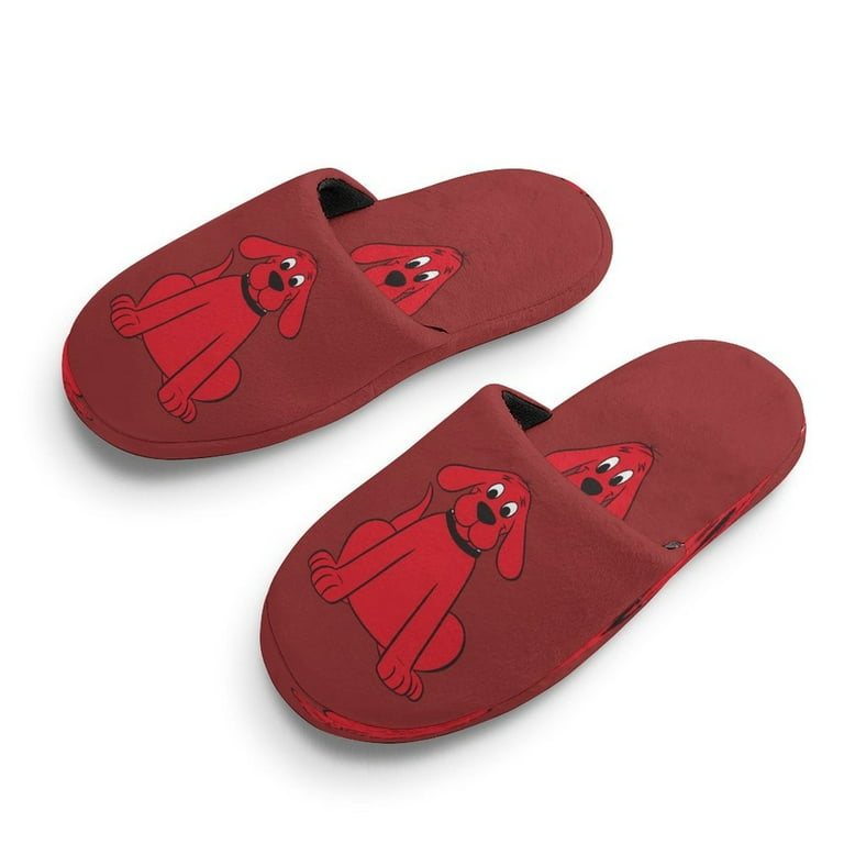 Kids Clif-ford Big Red Dog Home Shoes Warm Memory Foam Cotton