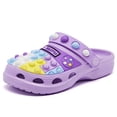 thumbnail image 1 of Kids Clogs Boys Girls Garden Shoes Slip on Kids Slides Sandals Funny Lightweight Beach Slippers, 1 of 6