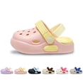 thumbnail image 1 of Kids Clogs Cartoon Color Block Summer Non Clogs Unisex Garden Shoes for Boys & Girls Summer Sandals for Boys & Girls, 1 of 5
