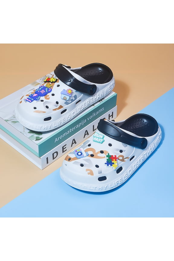 Kids Clogs Garden Shoes Girls Boys Lightweight Beach Pool Shower Slip On Toddler Slippers Cartoon Children Summer Sandals