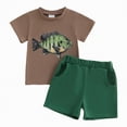 thumbnail image 1 of Kids Clothes Boys Baby Toddler Set Child Spring Summer Animal Printed Sleeveless Casual 6 12 18 24Months 2T 3T Shirt Shorts Pajama 2-Piece, 1 of 7